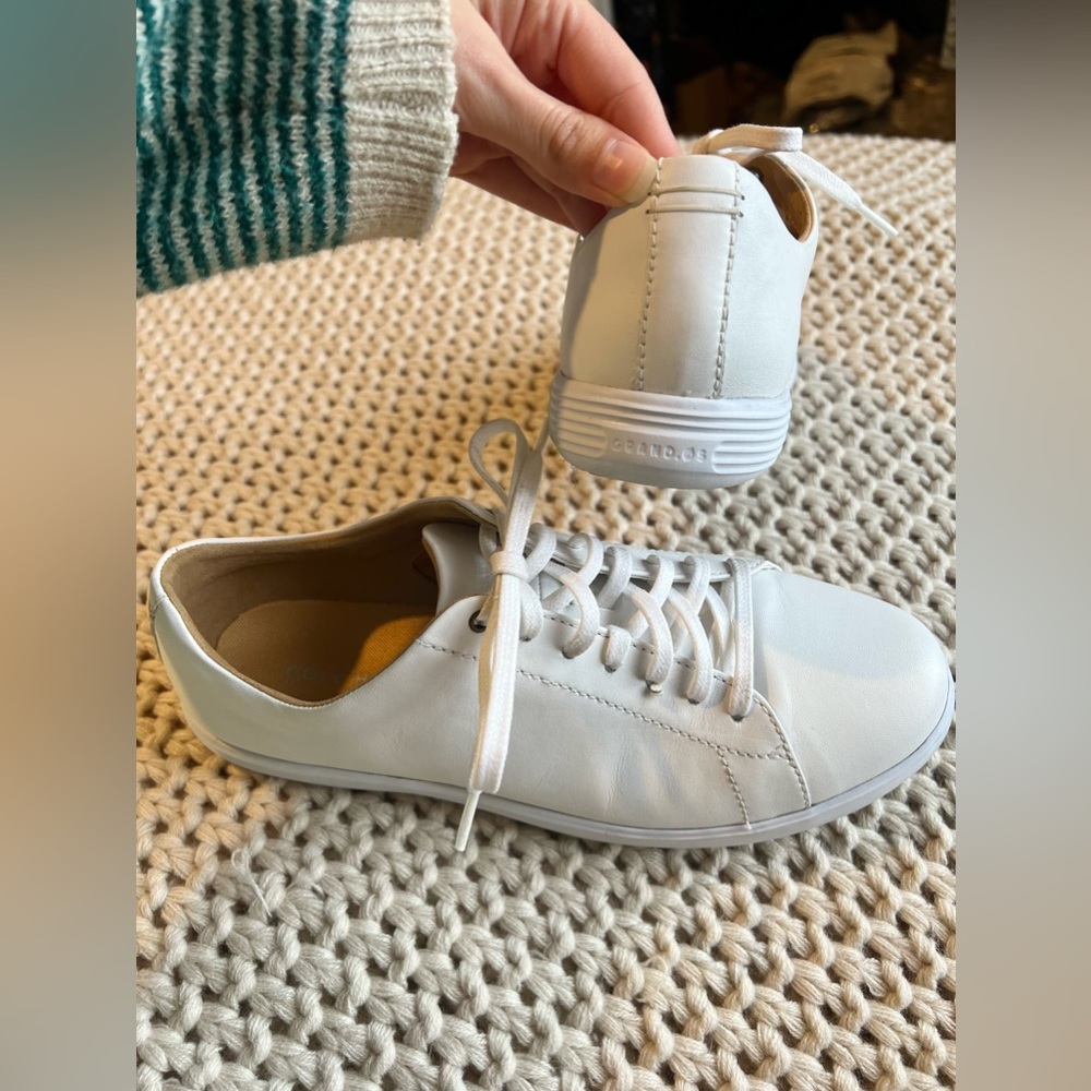 White Cole Haans sneakers. Size 9 worn twice